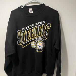 90s Steelers logo 7 crew neck size Xl